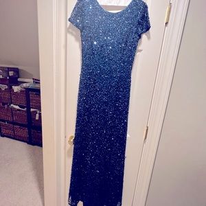 Navy sequined dress